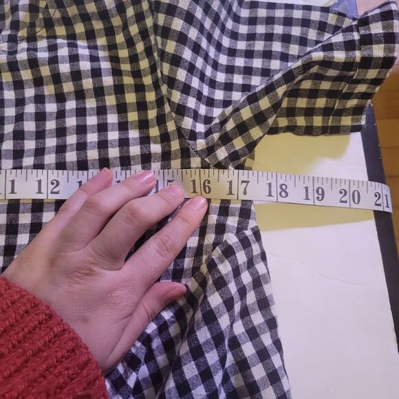 Mod Ref Blouse Top White Black Size Medium - Picture 6 of 9